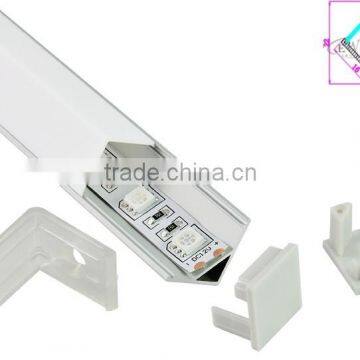 Manufacturer design right angled aluminium led profile for kitchen lights