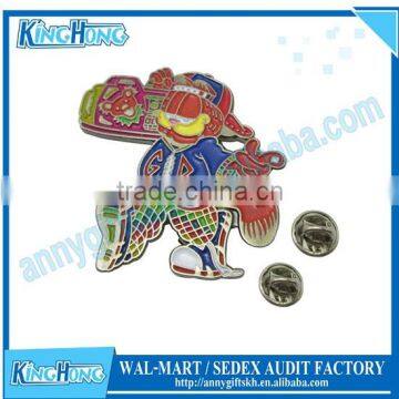 Custom metal and metal iron soft enamel lapel pins badge