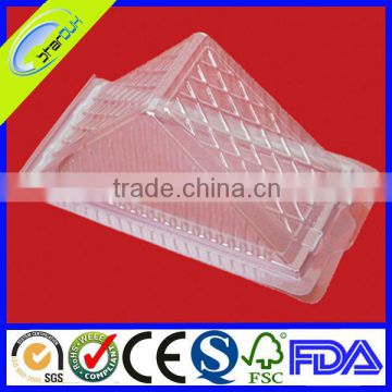 clear plastic triangle cake box packaging plastic cake packaging