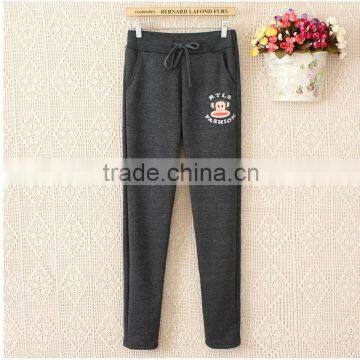 2016 Winter Custom Jogger Sweatpants, Wholesale Cartoon Monkey Printed Women's Sports Sweatpants photo-4