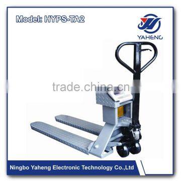 Industry hand pallet truck scale HYPS TA Wireless Weighing scale stainless steel pallet scale supermarket Pull truck