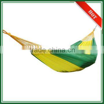 Retail Custom Logo 600D polyester Outdoor Camping Hammock with Carabiner