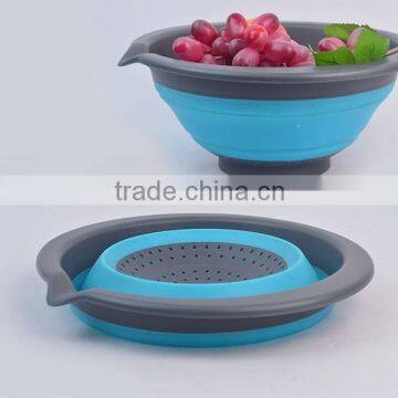 Collapsible Collander Of Foldbale Draining Basket Strainer