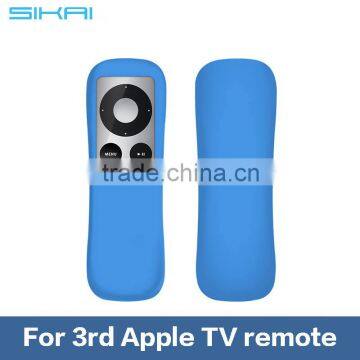 New design Fluorescent Silicone case cover for Apple TV 3 silicone guard for Apple TV 3rd gen remote controller