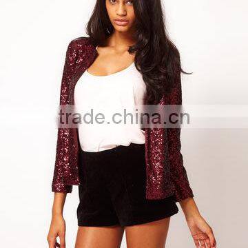 2016 New Spring Full Sizes Sequins Ladies Blazer Designs In Stock HDY-132303500