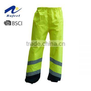 reflective safety two tone waterproof pants