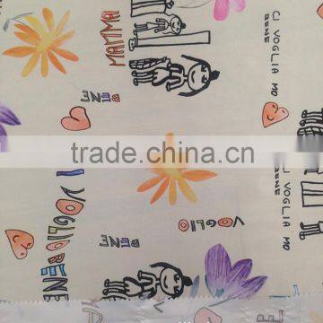 Wholesale customized flower design printed fabric,printing fabric