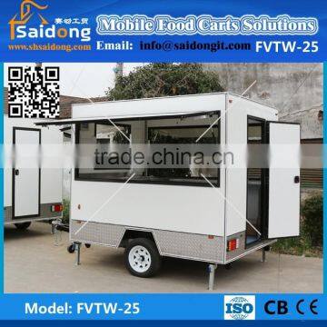 Big Windows Food Vans Manufacturer/mini Mobile Food Vans/snack Food Van for Sale photo-5