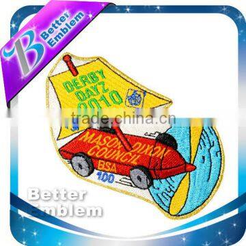 self-adhesive embroidery patch biker logo
