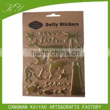 Europe and the latest 2015 custom DIY cardboard alphabet sticker gold foil stickers