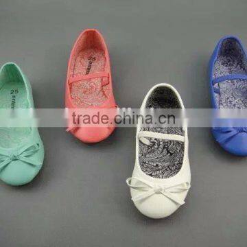 2016 very basic and classic girls ballet flat shoes cheap fancy shoes girls shoes
