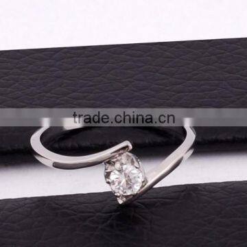 Fashion Cute Stainless Steel Rose Gold Diamond Ring photo-4