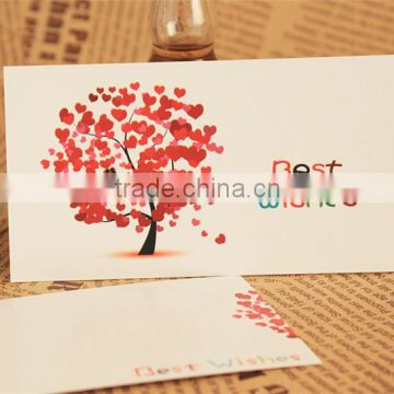 Customized Lovely Fancy Christmas Gift Card with Factory Direct Price