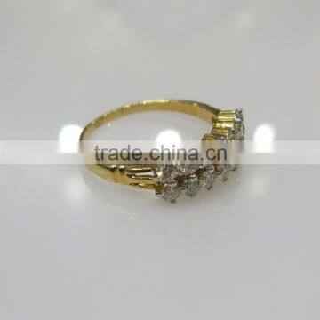 Real Yellow Gold Diamond Ring 18K 0.84cts 2.700 Grams photo-3