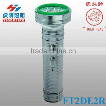 LED Metal Flashlight Stainless Steel Torch for African