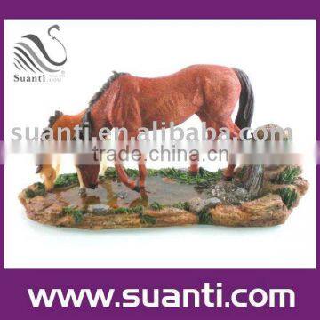 Horse polyresin statue