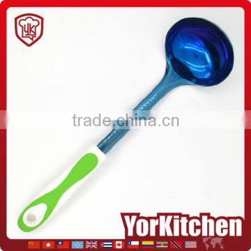 Non-stick TPR handle Factory Price titanize kitchen Cooking Soup Ladle