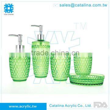 Tooth Brush, Tumbler, Lotion Dispenser Soap Dish Acrylic Bathroom Accessory