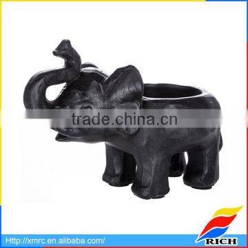 2017 New Design Polyresin Elephant Tea Light & Resin Candle Holder