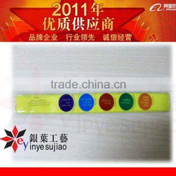 Custom pvc snap bangle PVC slap band PVC snap wristband