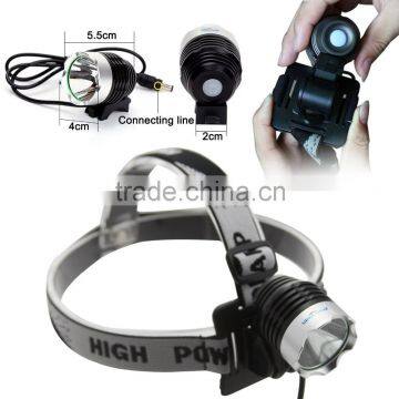 3 Modes Waterproof 10W 1200Lm XM-L2 T6 LED Headlight Headlamp Flashlight Head Torch Light Lamp Bicycle Bike Light Torch Set photo-4