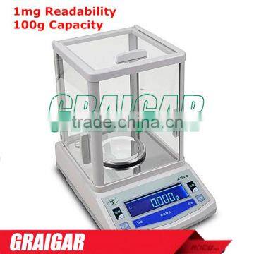 Analytical Labrotatory Weighing Scale Electronic Scales YKJN1003 with Aluminum Alloy Die Cast Base