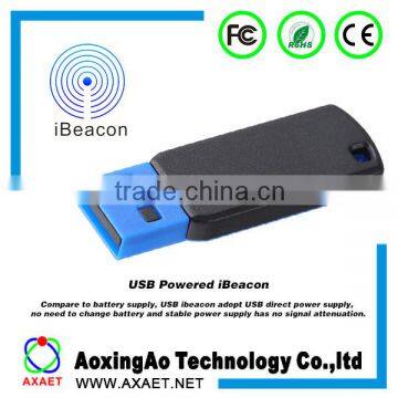 2015 New Arrival indoor location USB ibeacon, micro USB charging ibeacon USB