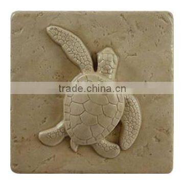 Tortoise Animal Sculpture Carved Wall Hanging