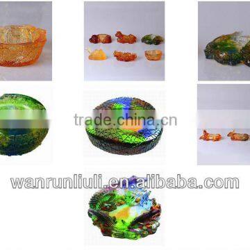 pate de verre Crystal Ashtray