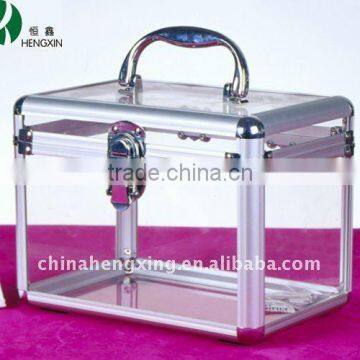 Acrylic cosmetic display case makeup box jewelry box