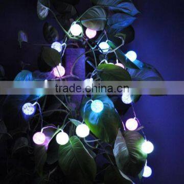 Christmas Decoration Multicolor Battery Cotton Ball String Light photo-2