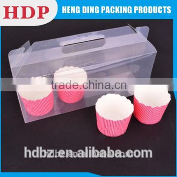 pvc pp pet plastic box packaging design for cake