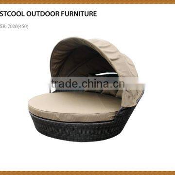 Resin Rattan double daybed canopy bed