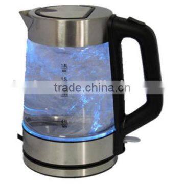 New design Cordless electric glass kettle for hotel/home use