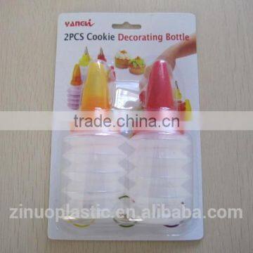 2 Pcs Cookie Decorating Bottles