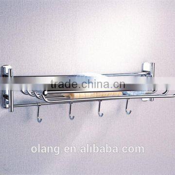 Modern brass folding towel rack for bathroom OL-5311