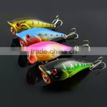 Offshore hard poppers fishing lures with jig hooks