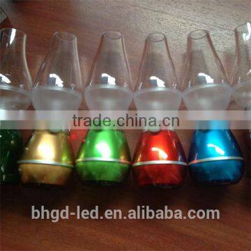 Antique Kerosene Desktop Mobile Station Promotion Led Blowing Control Light