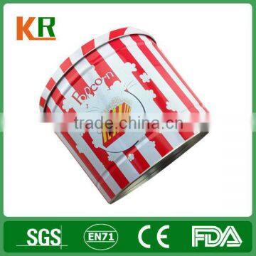 New Design Big Capacity Tin Popcorn Box