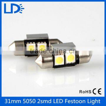 Car bulb lamp 31mm 5050 2smd Canbus Led festoon Light led dome light