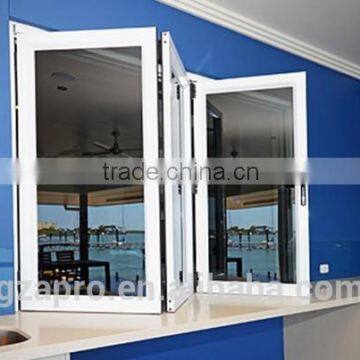 2016 new aluminium windows bifold window grills design pictures