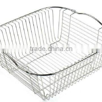 stainless steel sink basket,wire basket,metal kitchen sink basket