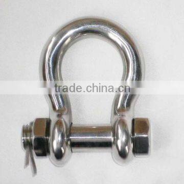 G2130 shackle, forged U.S. type bow shackle, rigging shackle