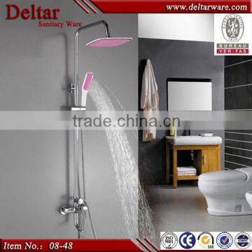 best quality ceiling shower set, round shower head,new design color shower set