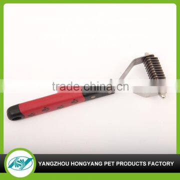 Shedding brush for hair dog