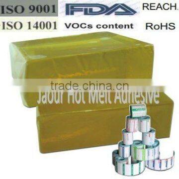 Jaour high quality hot melt adhesive for labels supplier