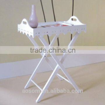 Modern Design Wooden Tea Table Lace Tray Table