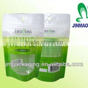 Customized printed and resealable stand up tea packaging bag