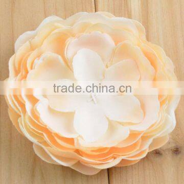Hot Sale Peony Flower Artificial Flowers Accessory Handmade Artificial Silk Fabric Peony Hair Flowers For Hair Dress Decoration photo-3