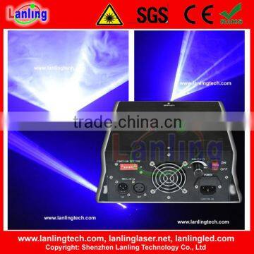 300mW Blue fat beam laser decorate lighting for wedding hotel